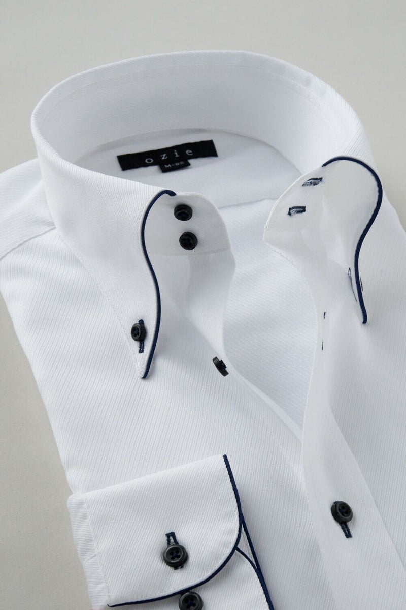 ワイシャツ 8065EP-C04B-NAVY-衿2