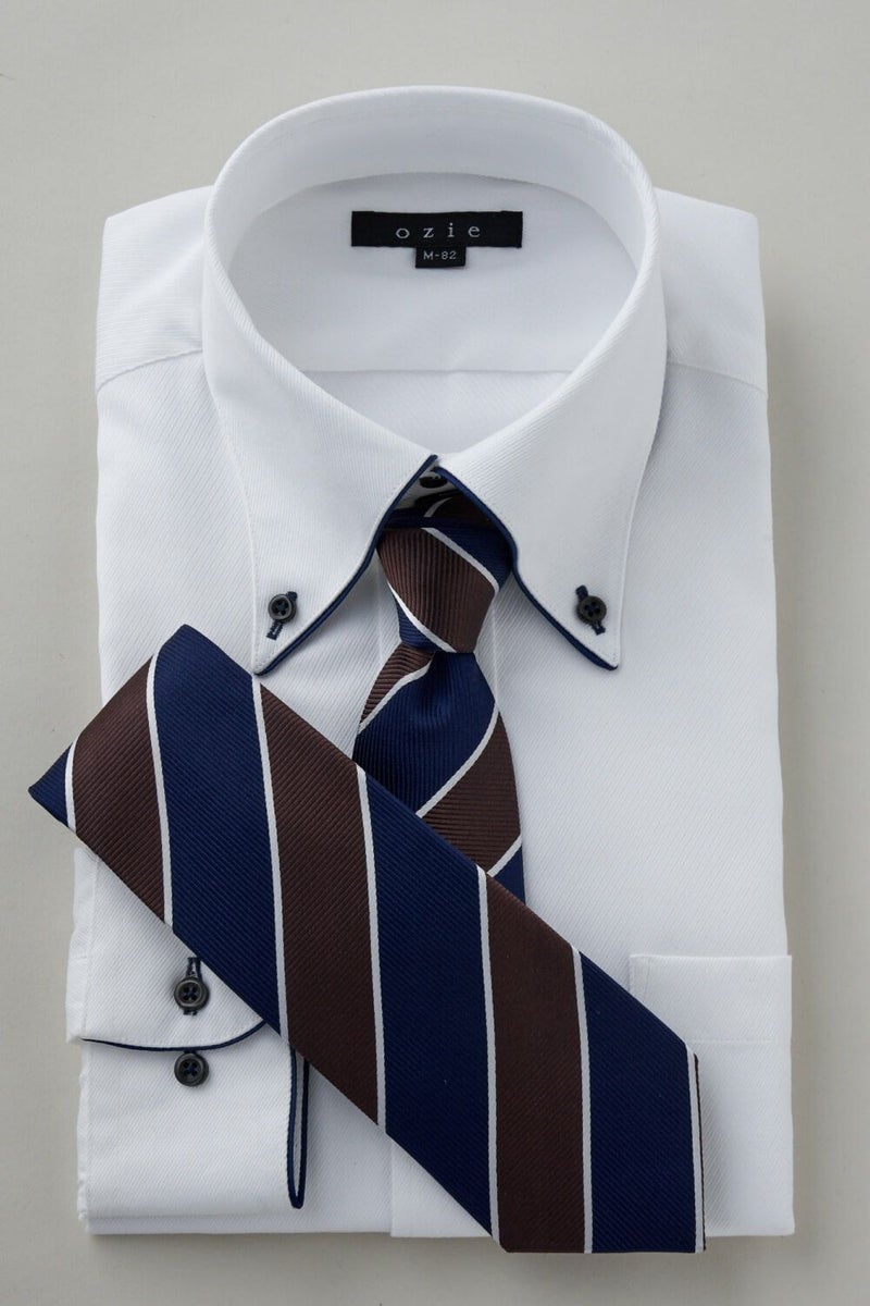 ワイシャツ 8065EP-C04B-NAVY-コーディネートイメージ