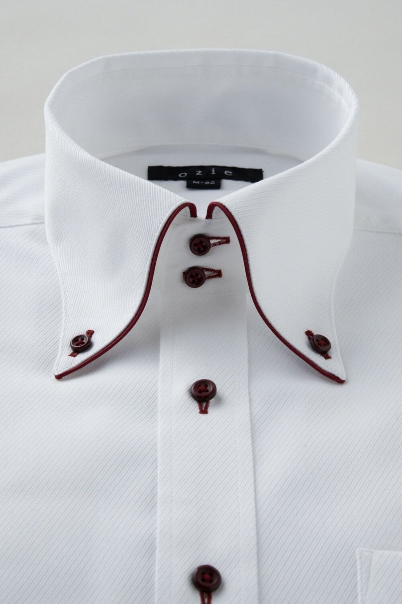 ワイシャツ 8065EP-C04C-RED-衿1