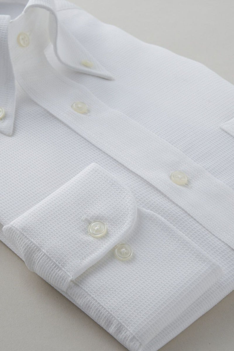 ワイシャツ 8009-C04A-WHITE-カフス