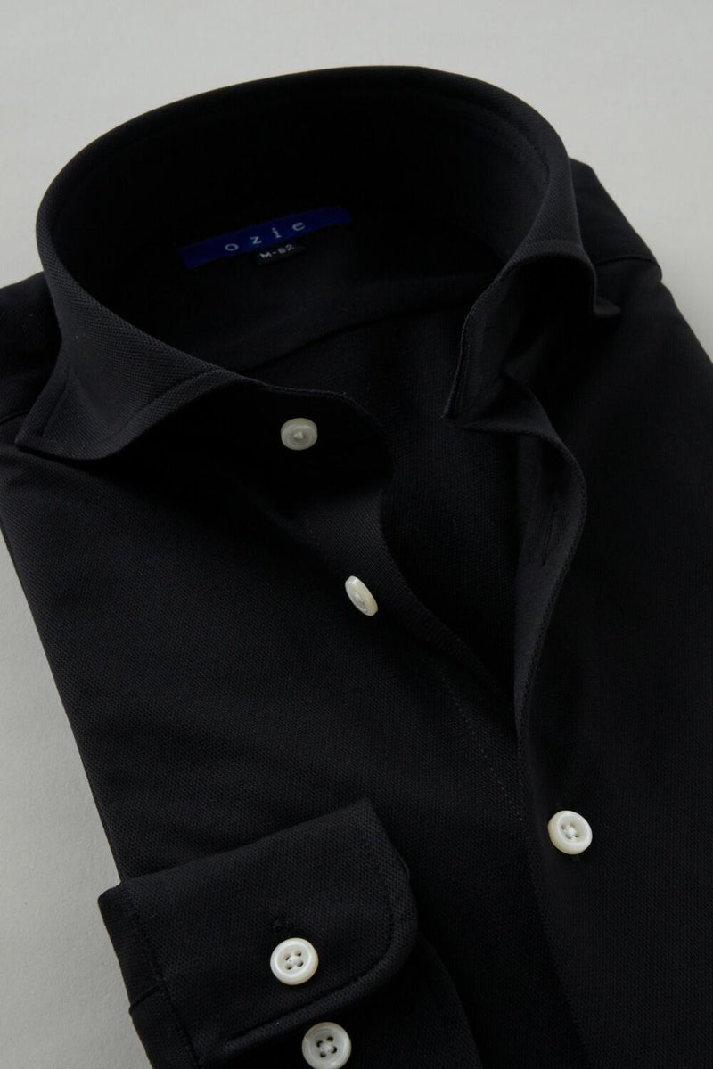 ワイシャツ 8014-C03B-BLACK-衿2