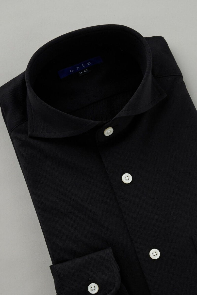 ワイシャツ 8014-C03B-BLACK-衿3