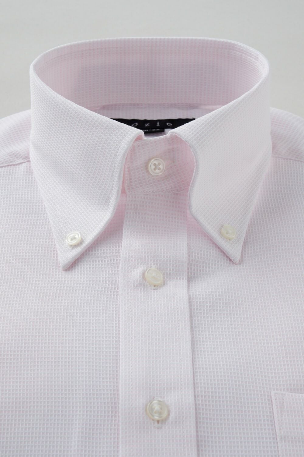 ワイシャツ 8009-C04C-PINK-衿1