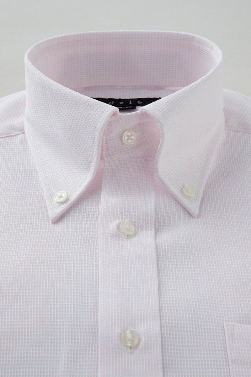 ワイシャツ 8009-C04C-PINK-衿1