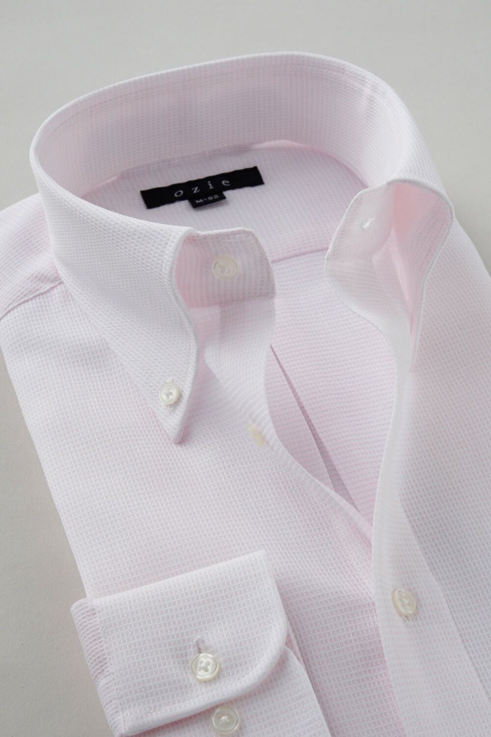ワイシャツ 8009-C04C-PINK-衿2