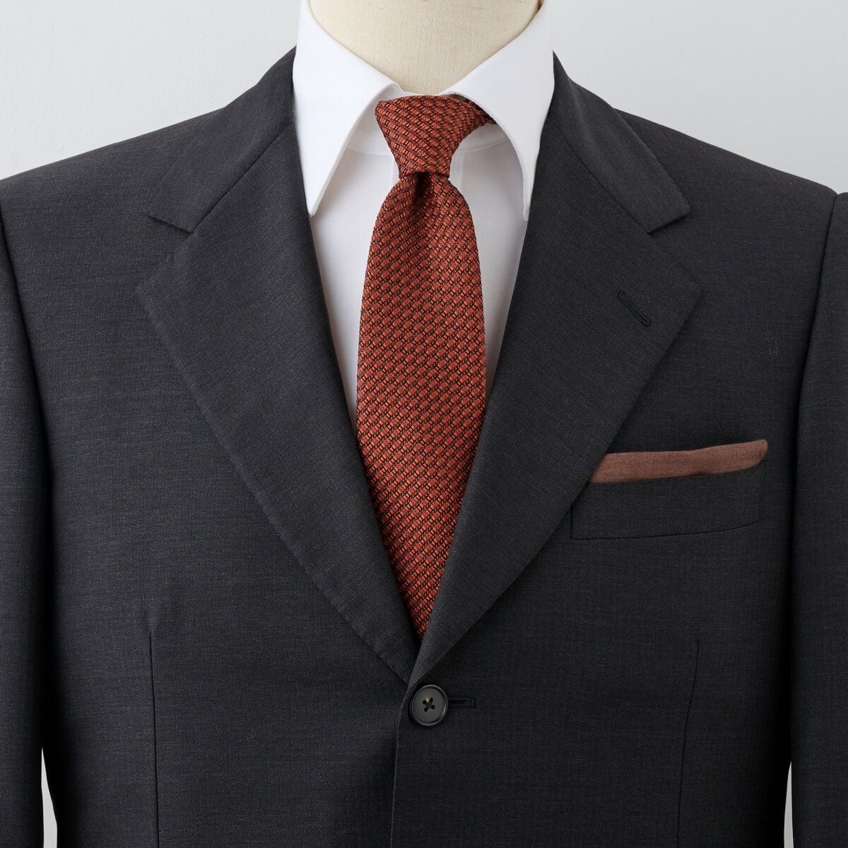 フレスコタイ・ネクタイ NF-B-001-ORANGE-コーディネート