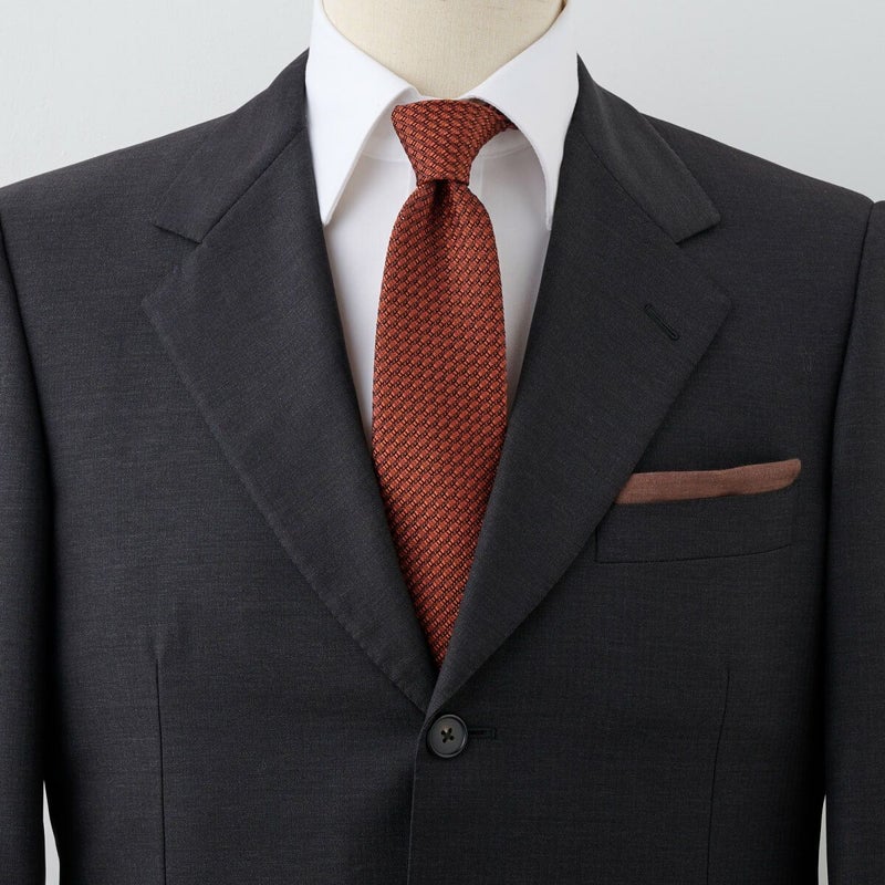 フレスコタイ・ネクタイ NF-B-001-ORANGE-コーディネート