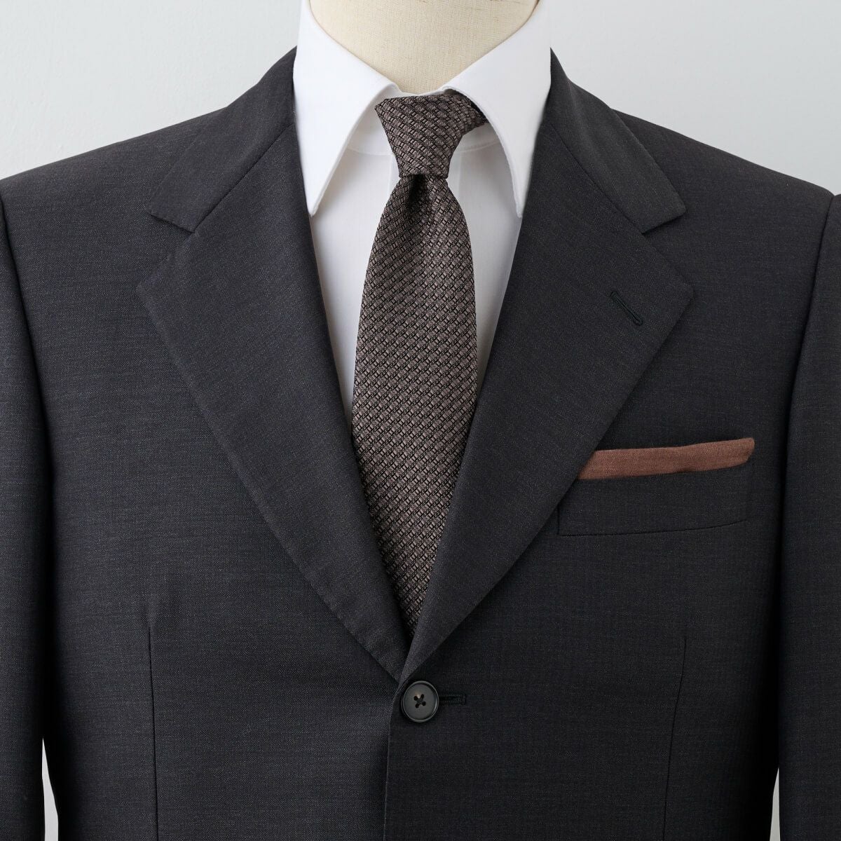 ネクタイ NF-B-002-BROWN-コーディネート