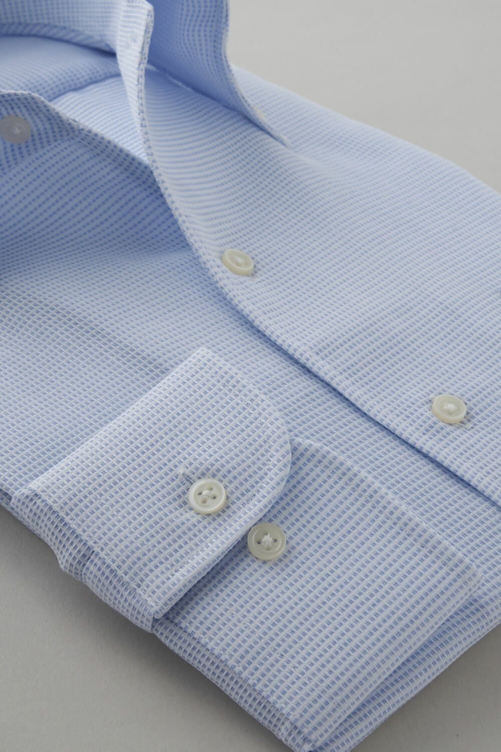 ワイシャツ 8051-C04B-SAX-カフス