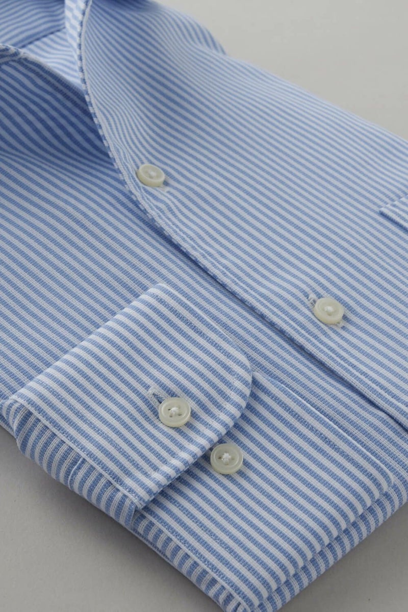 ワイシャツ 8045-C04B-SAX-カフス