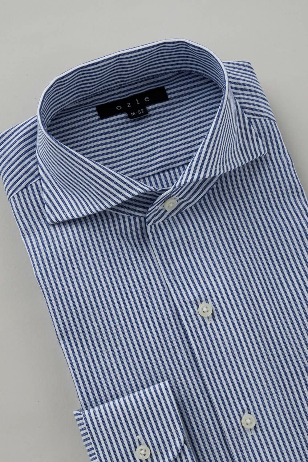 ワイシャツ 8045-C04C-NAVY-衿3