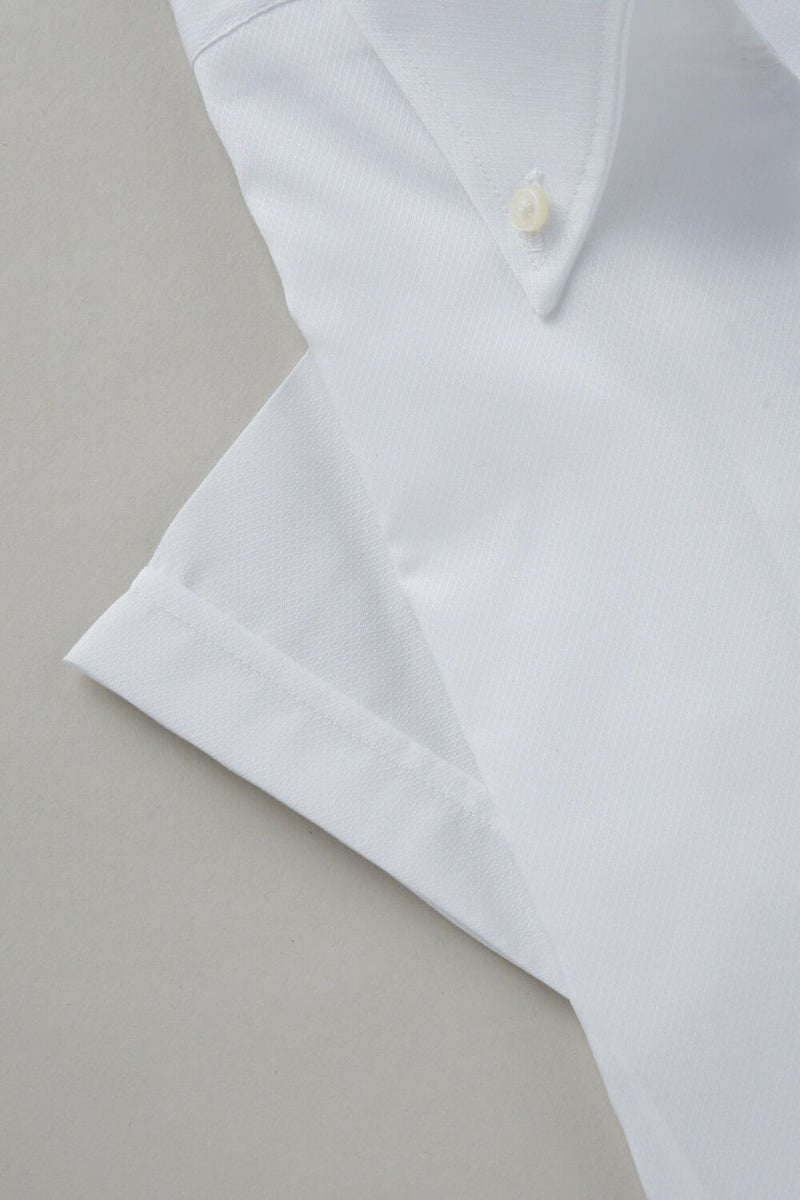 ワイシャツ・カッターシャツ・半袖 8044SS-C04A-WHITE-カフス
