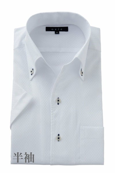 ワイシャツ・カッターシャツ・半袖 8044SS-C04B-WHITE