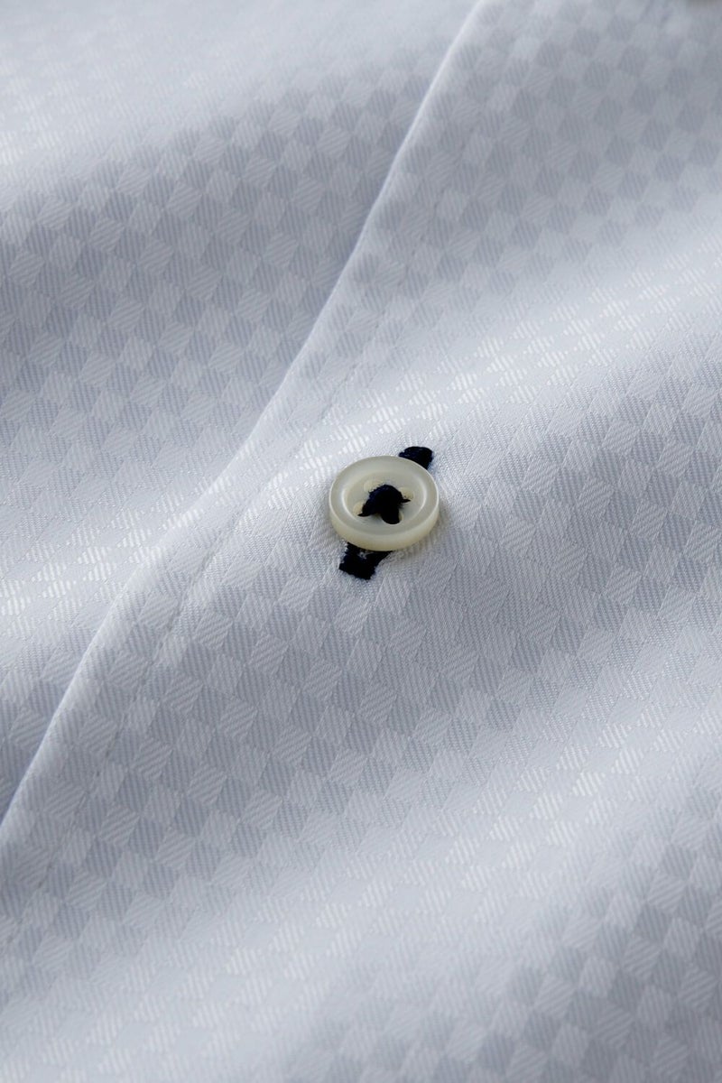ワイシャツ・カッターシャツ・半袖 8044SS-C04B-WHITE-生地