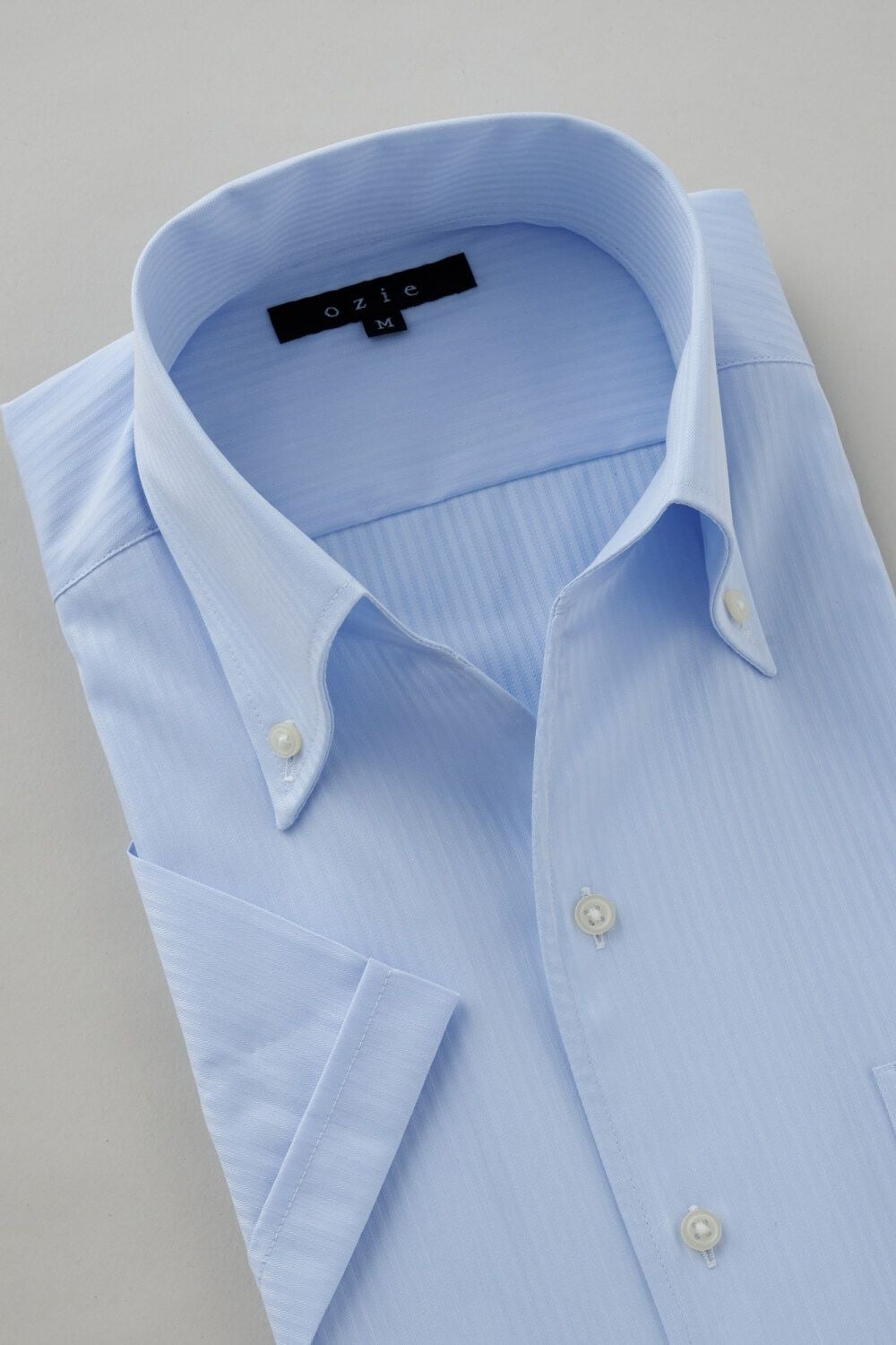 ワイシャツ・カッターシャツ・半袖 8044SS-C04C-SAX-衿2