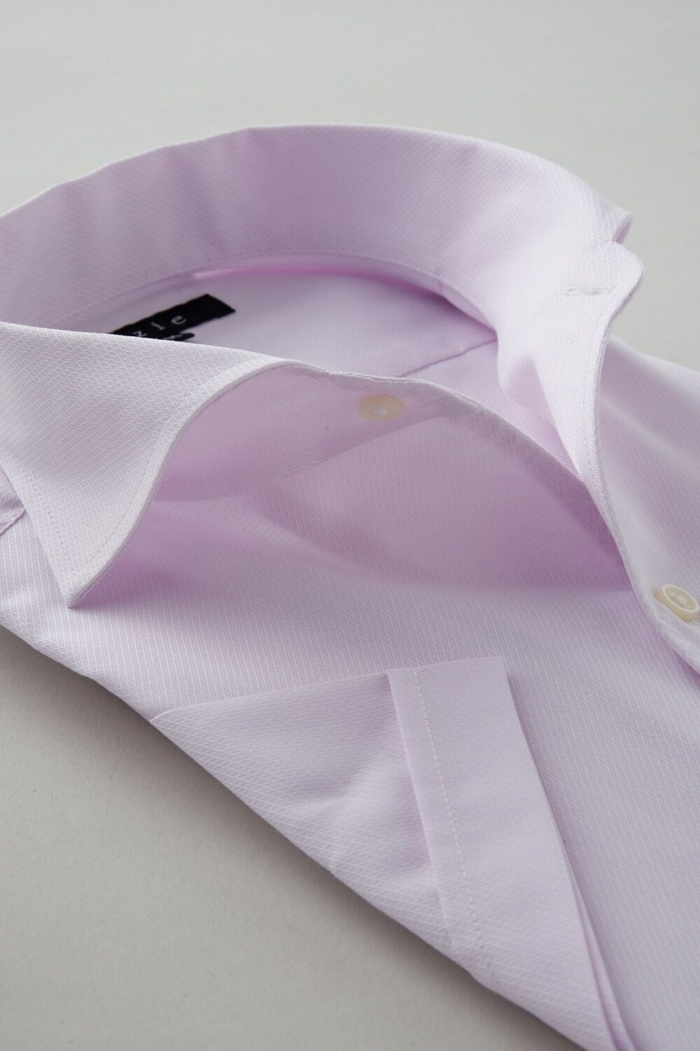 ワイシャツ・カッターシャツ・半袖 8045SS-C04D-PINK-衿2