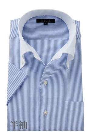 ワイシャツ・カッターシャツ・半袖 8051SSCL-C04B-BLU