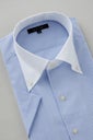 ワイシャツ・カッターシャツ・半袖 8051SSCL-C04B-BLU-衿3