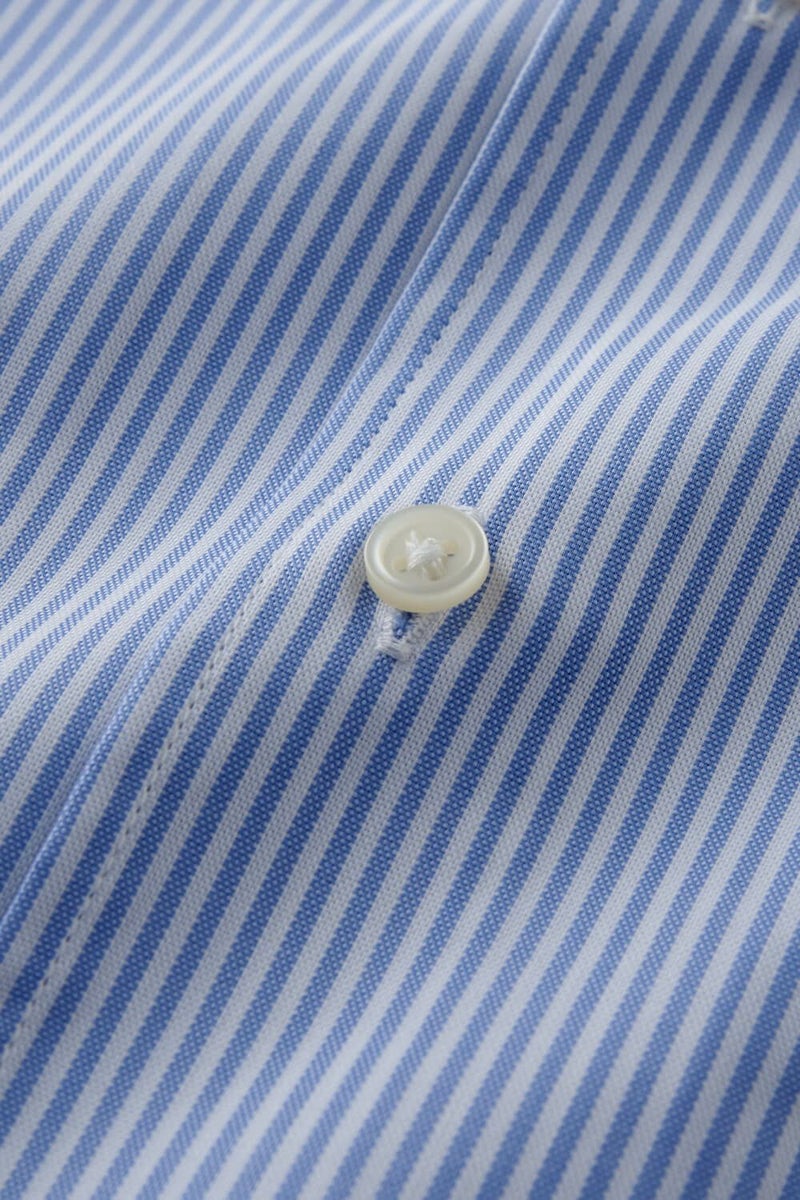 ワイシャツ・カッターシャツ・半袖 8051SSCL-C04B-BLU-生地