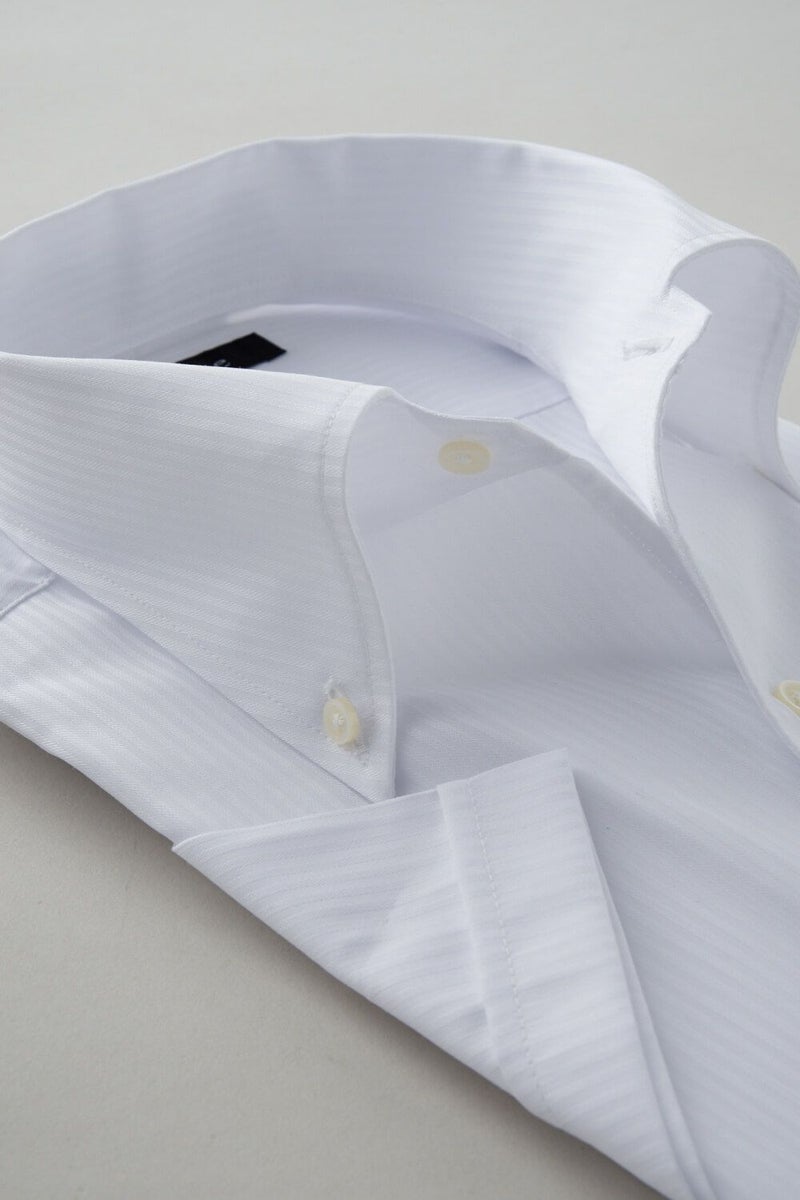 ワイシャツ・カッターシャツ・半袖 8051SS-C04A-WHITE-衿2
