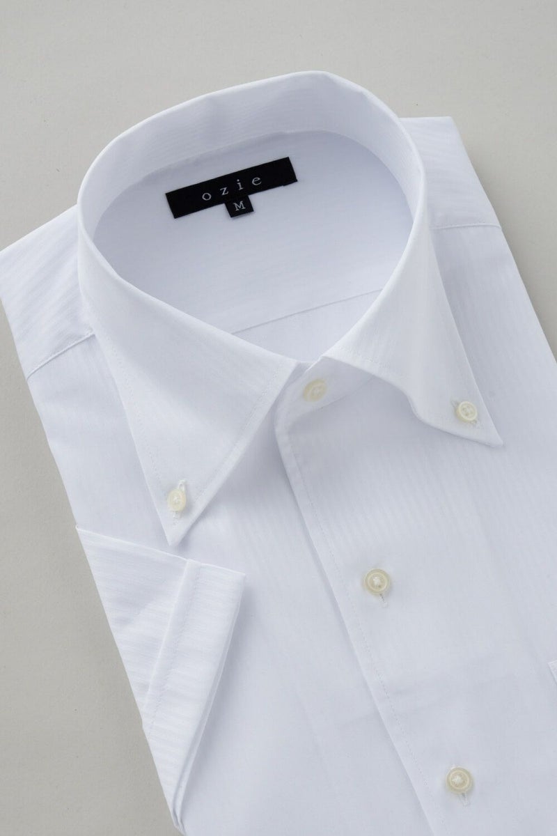 ワイシャツ・カッターシャツ・半袖 8051SS-C04A-WHITE-衿3