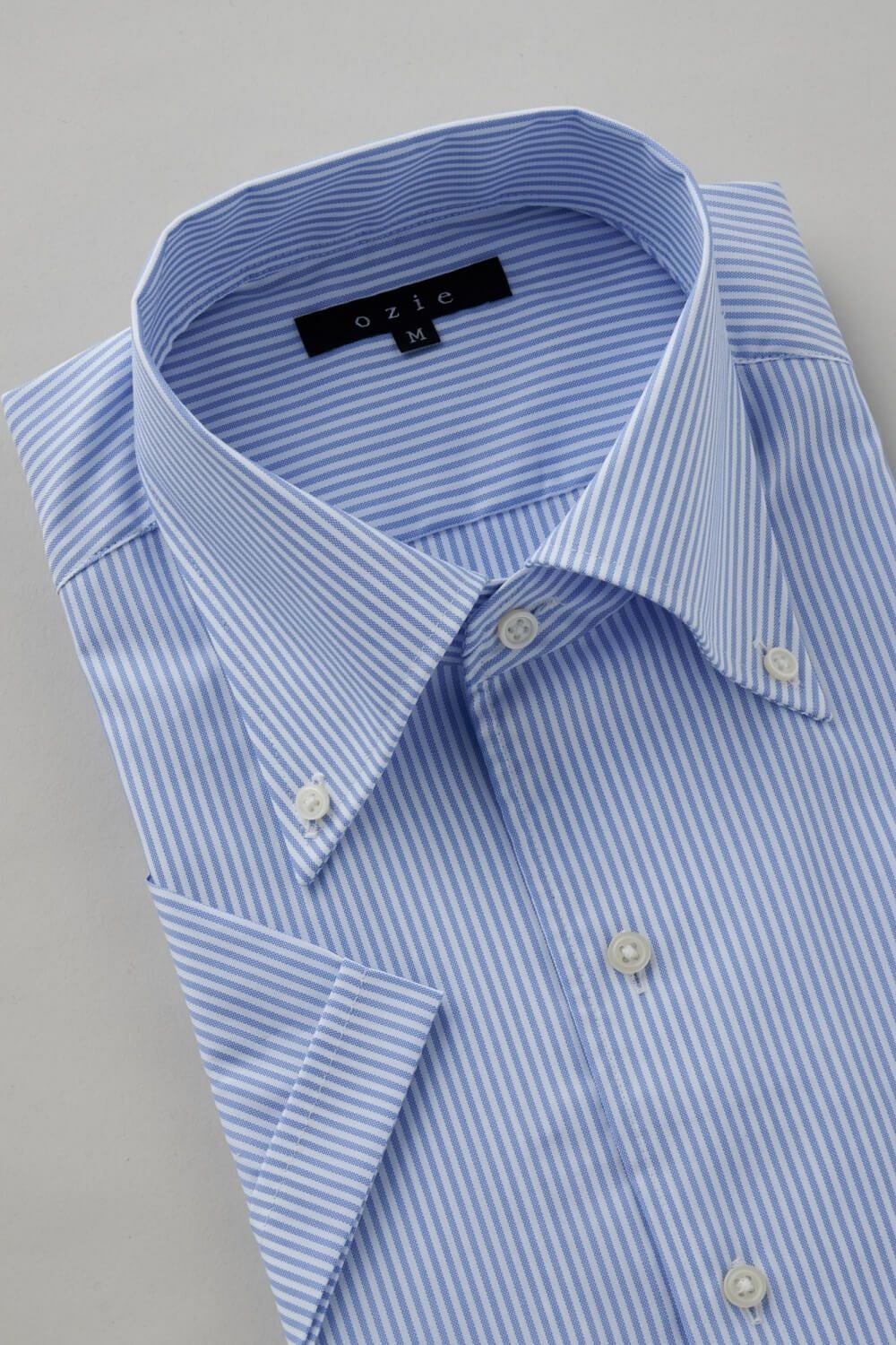 ワイシャツ・カッターシャツ・半袖 8051SS-C04F-SAX-衿3