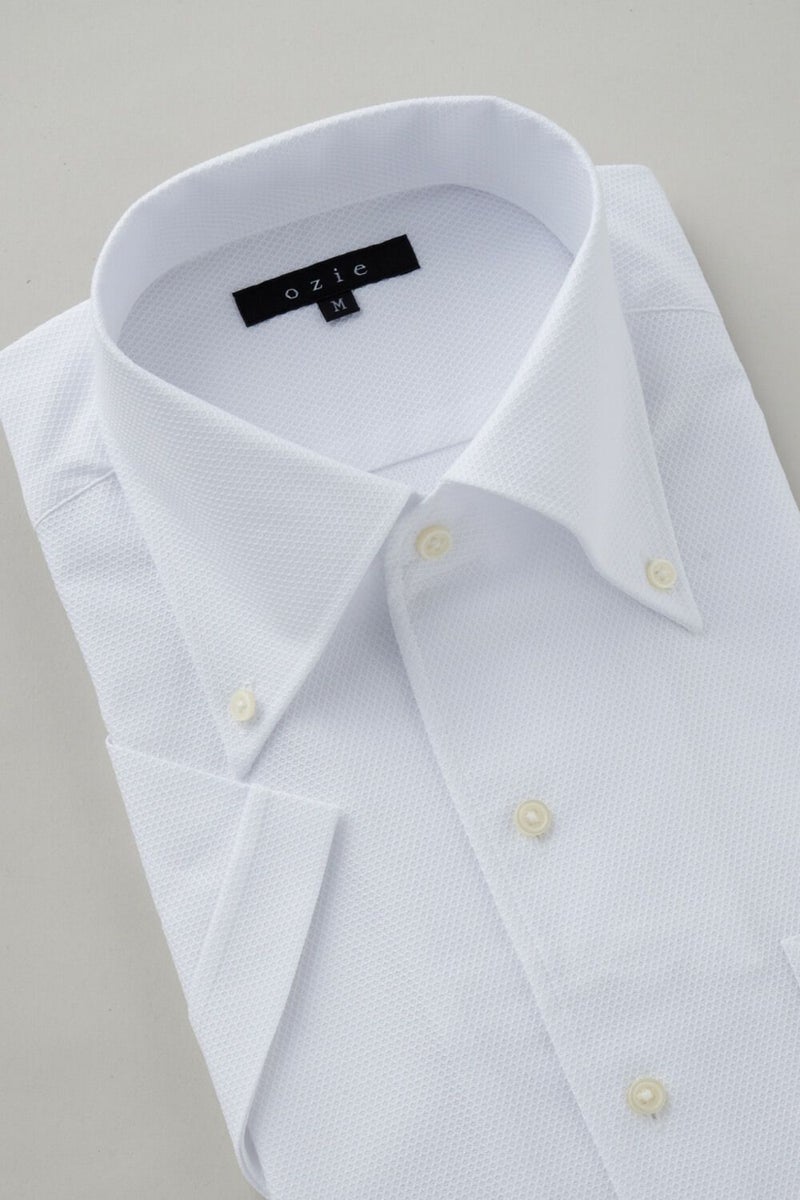 ワイシャツ・カッターシャツ・半袖 8051SS-C04G-WHITE-衿3