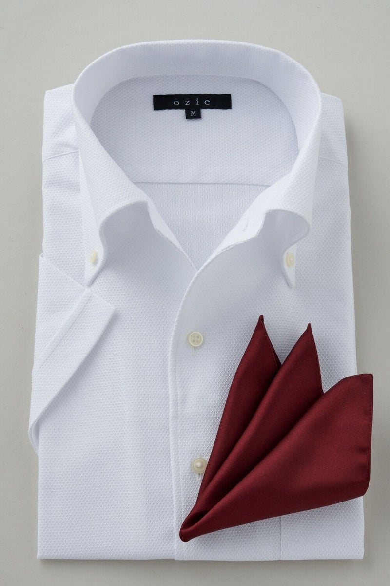 ワイシャツ・カッターシャツ・半袖 8051SS-C04G-WHITE-コーディネートイメージ