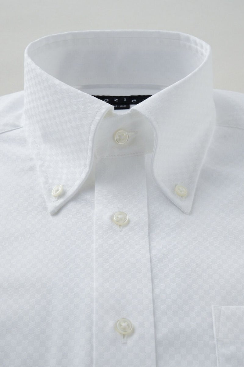 ワイシャツ 8009-C05A-WHITE-衿1
