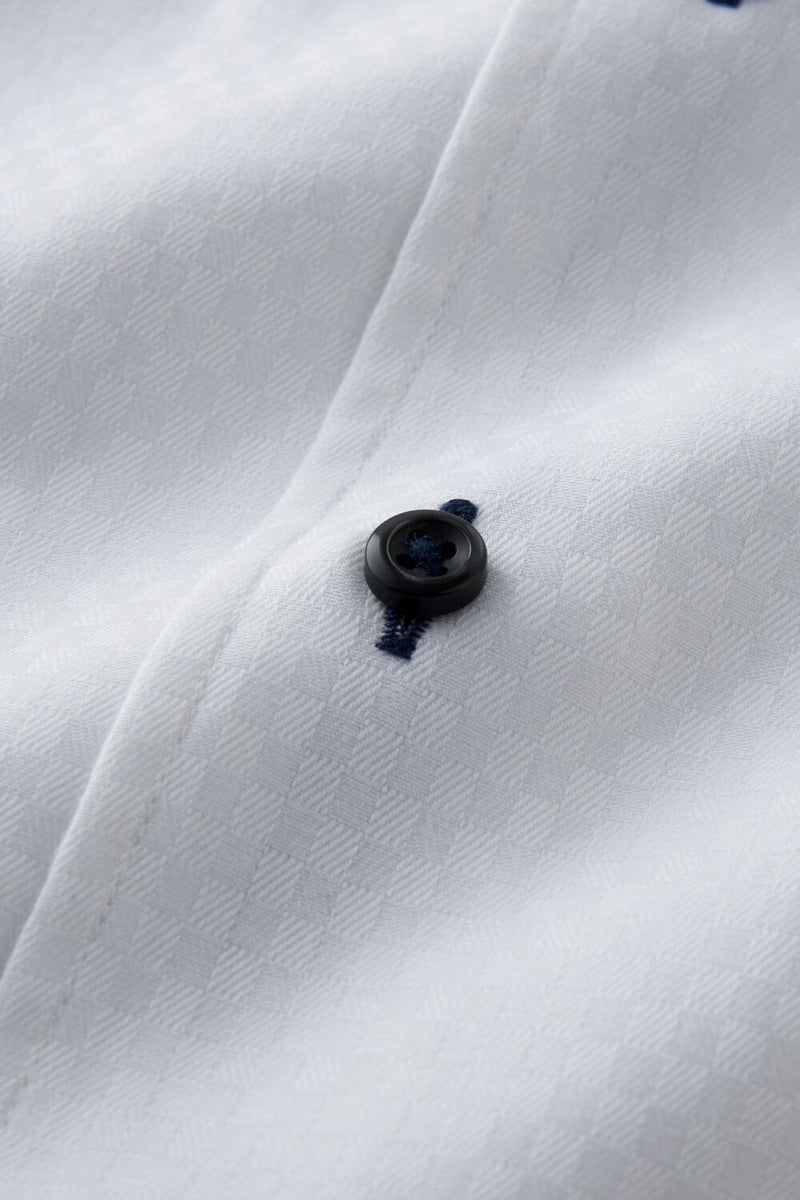 ワイシャツ 8051T-C04A-WHITE-生地