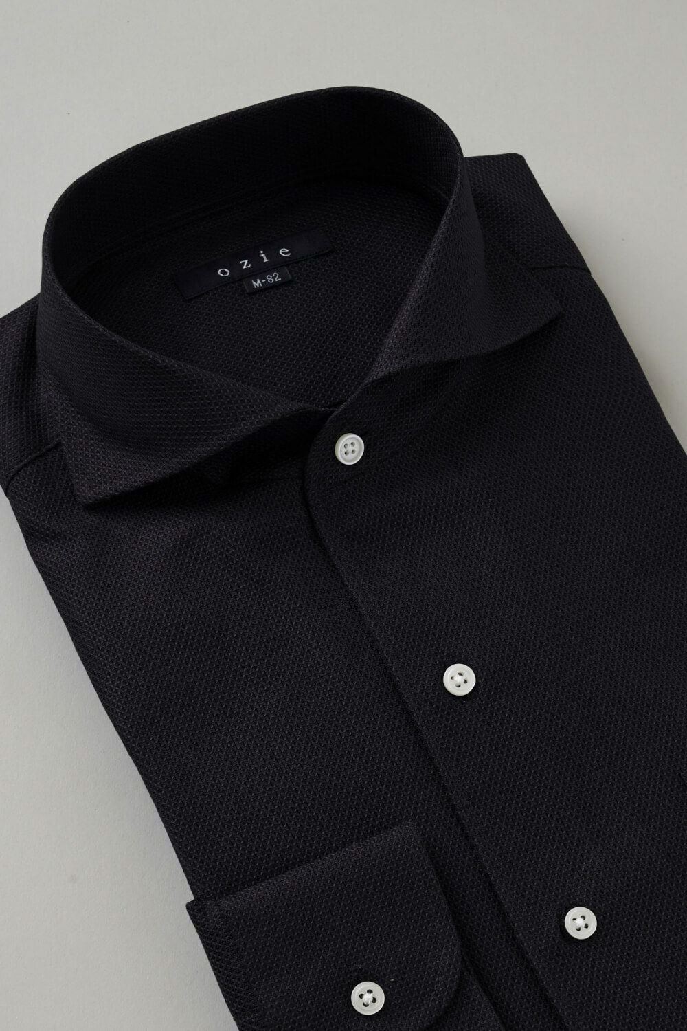 ワイシャツ 8045-C03B-BLACK-衿3