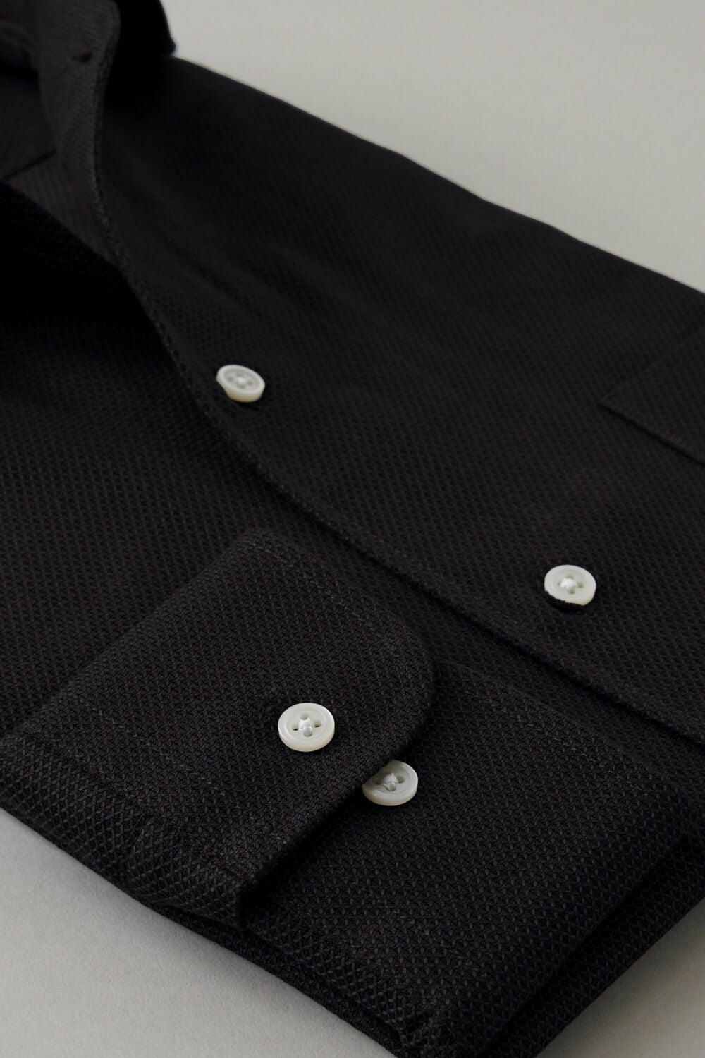 ワイシャツ 8045-C03B-BLACK-カフス