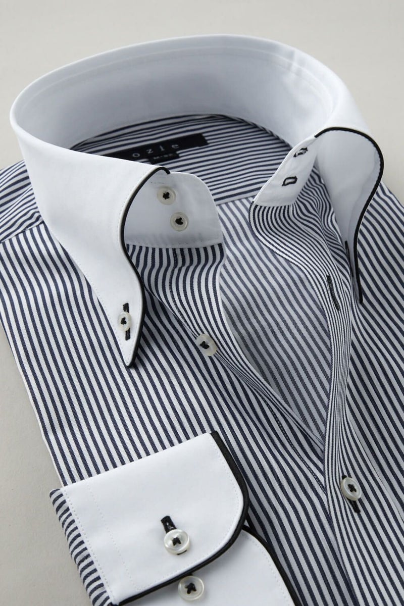 ワイシャツ 8065EPCL-C06A-BK-衿2