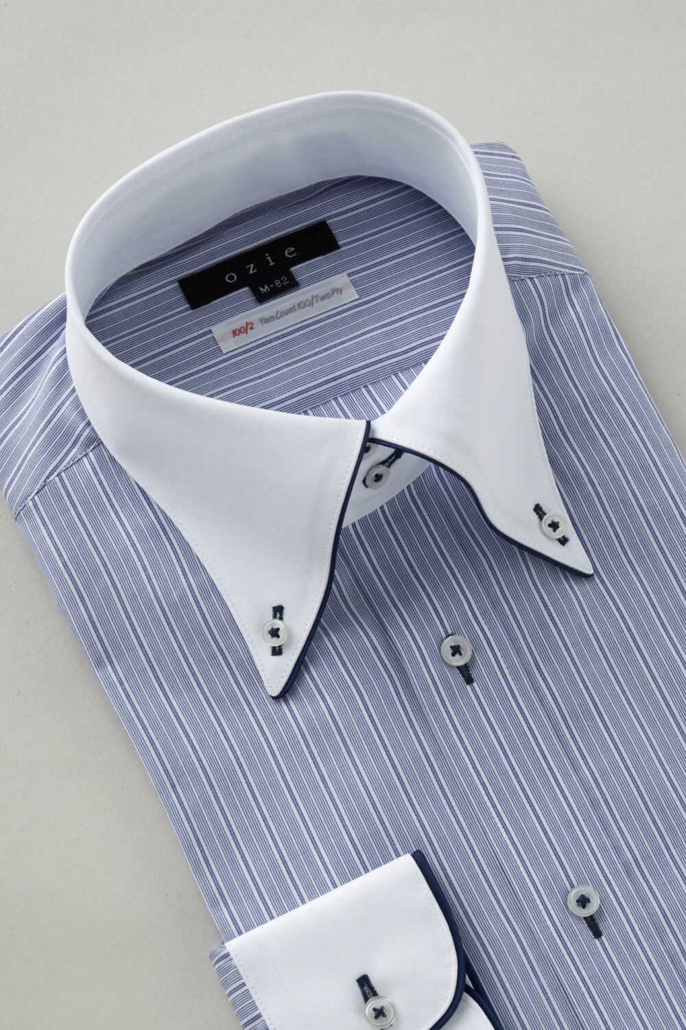 ワイシャツ 8065EPCL-C06B-BL-衿3