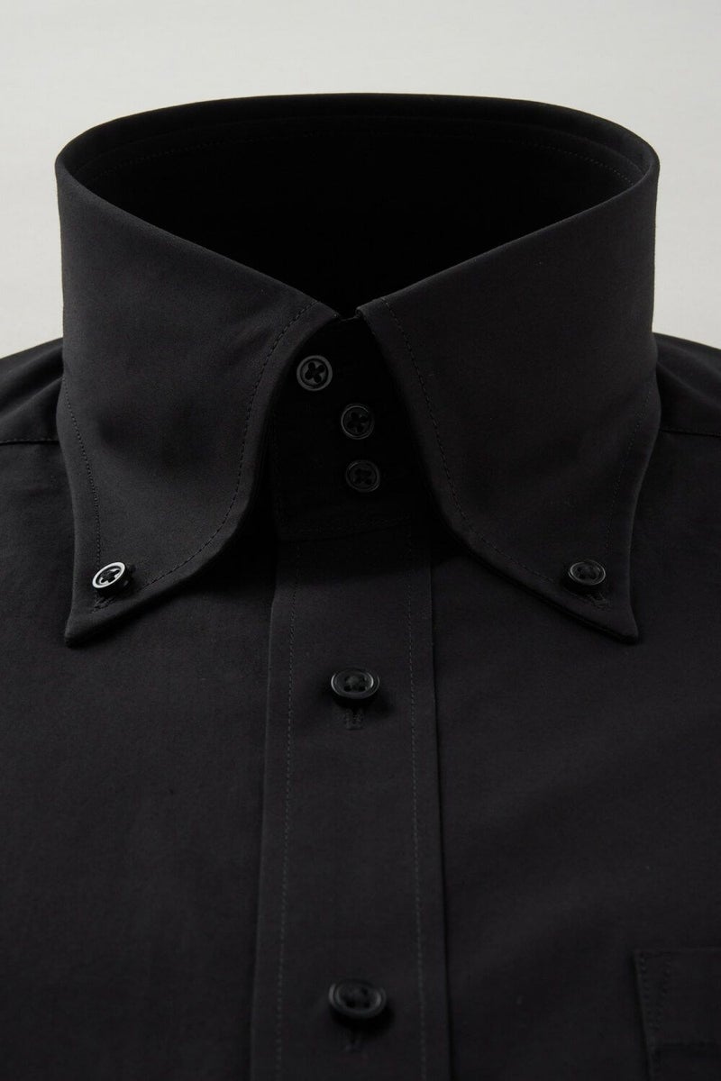 ワイシャツ 8058-C06A-BLACK-衿1