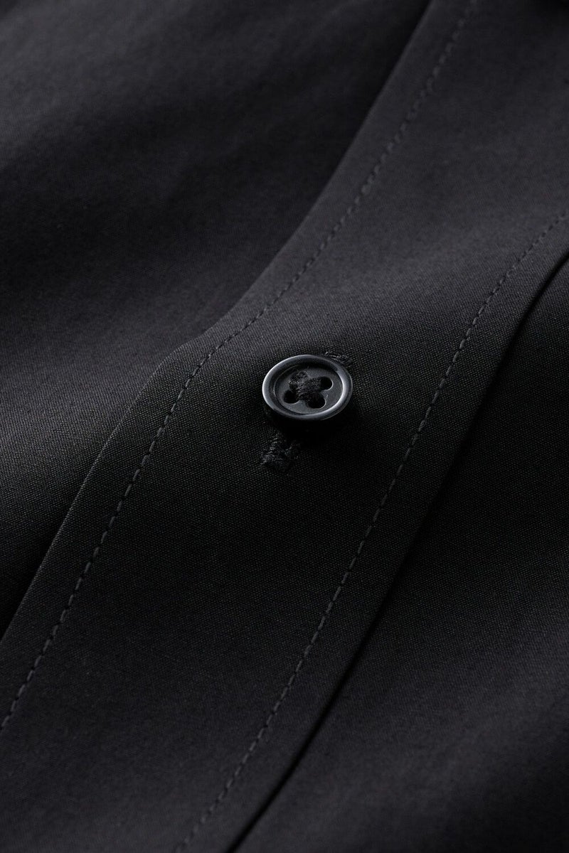 ワイシャツ 8058-C06A-BLACK-生地