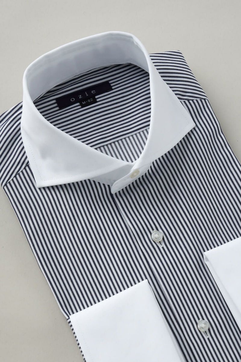 ワイシャツ 8006CL-C06A-BLACK-衿3