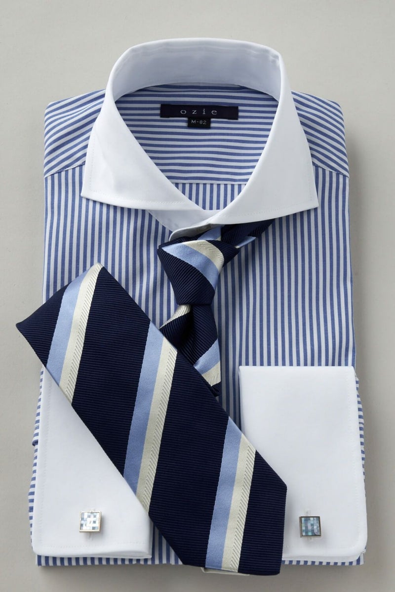 ワイシャツ 8006CL-C06B-BLUE-コーディネートイメージ