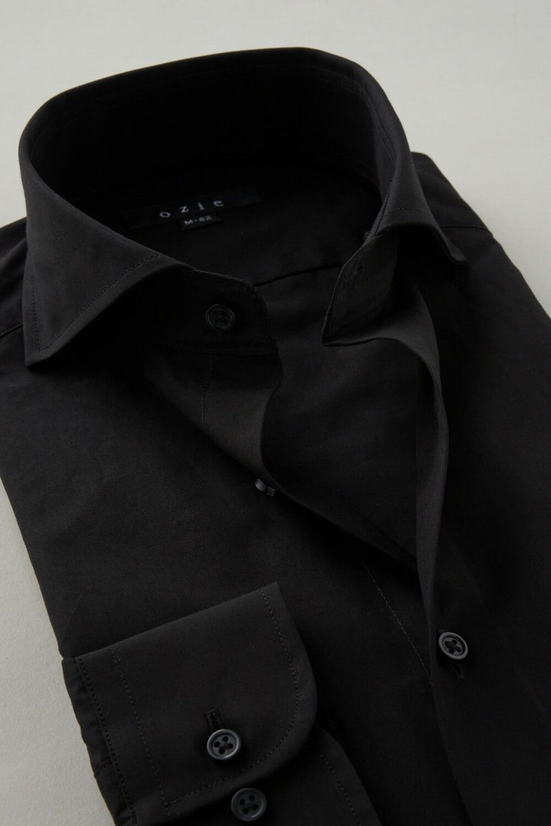 ワイシャツ 8070-C06A-BLACK-衿2