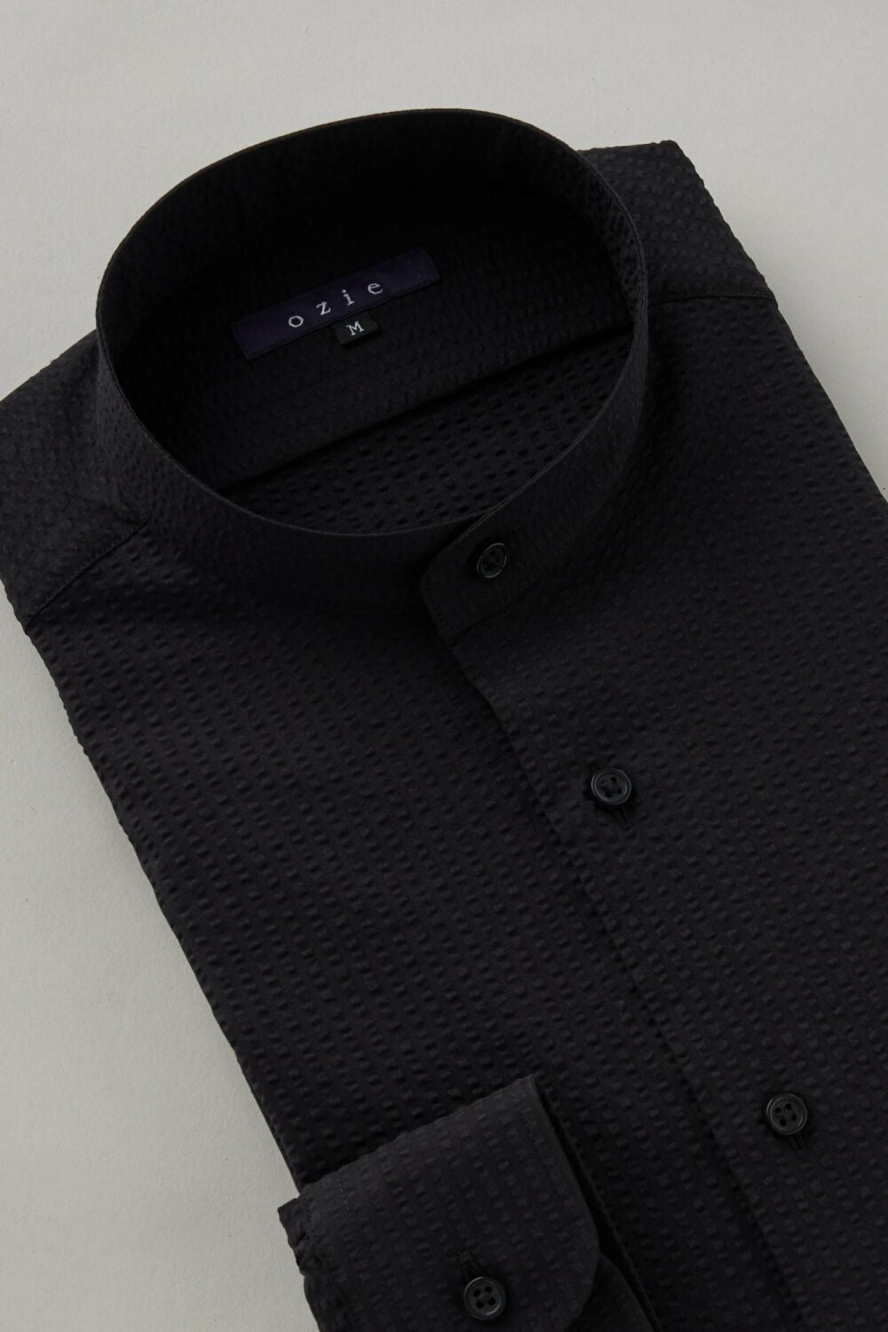 ワイシャツ 8063-C06C-BLACK-衿3