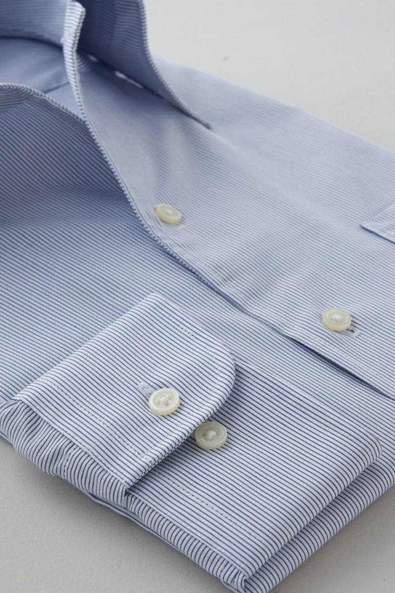 ワイシャツ 8051-C08A-NAVY-カフス