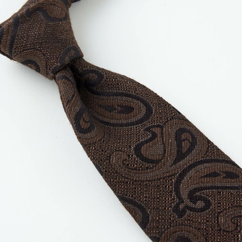 ネクタイ NW-215-BROWN-結び