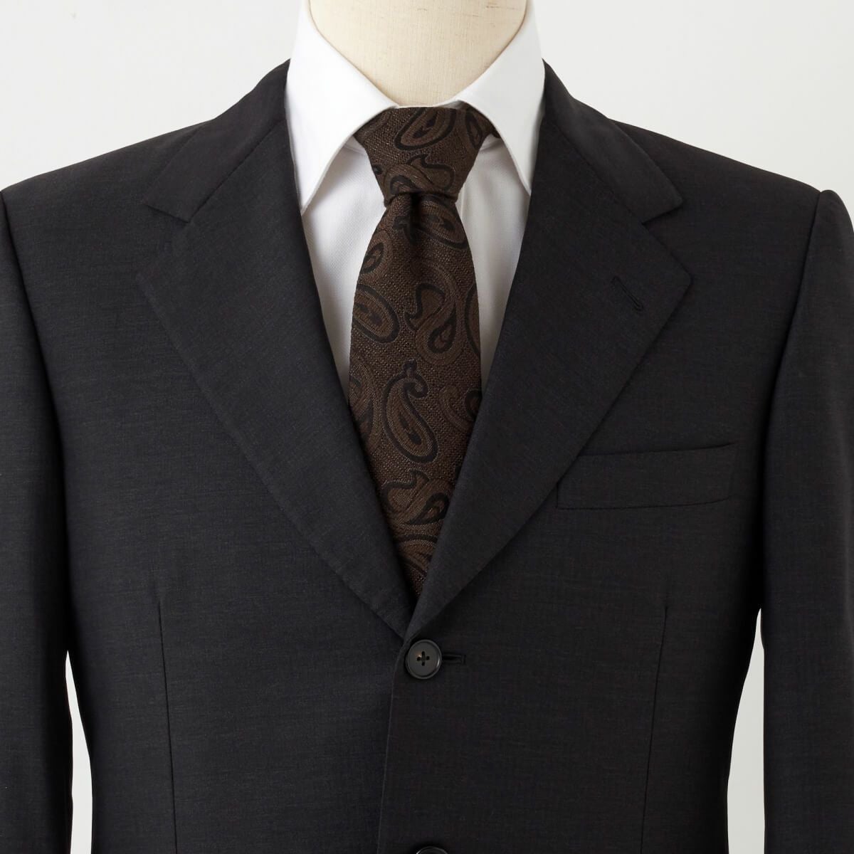 ネクタイ NW-215-BROWN-コーディネート