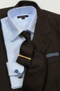 ネクタイ NW-217-BROWN-コーディネート1