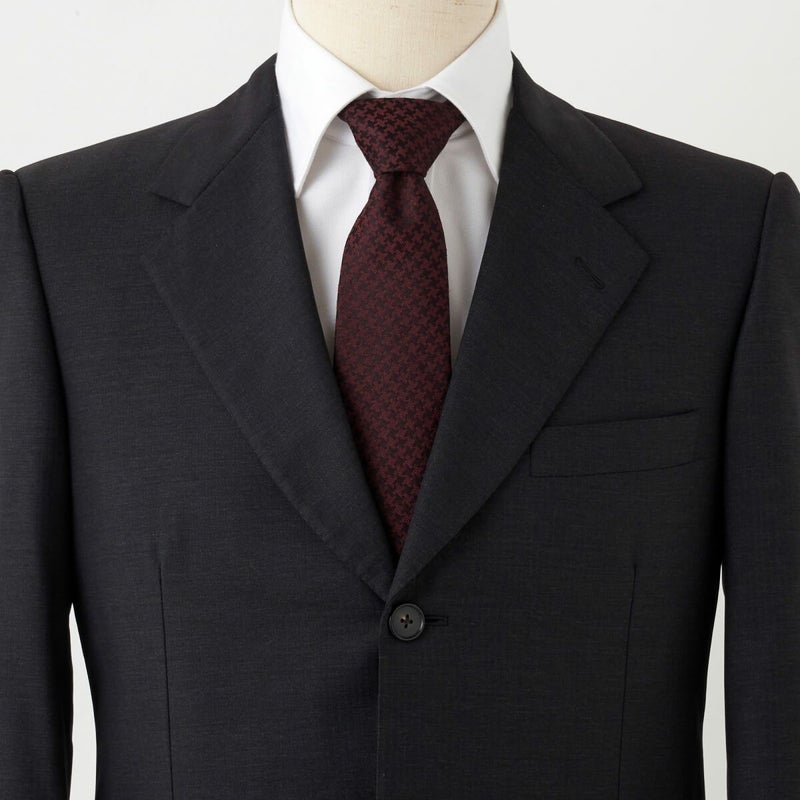 ネクタイ NW-218-WINERED-コーディネート