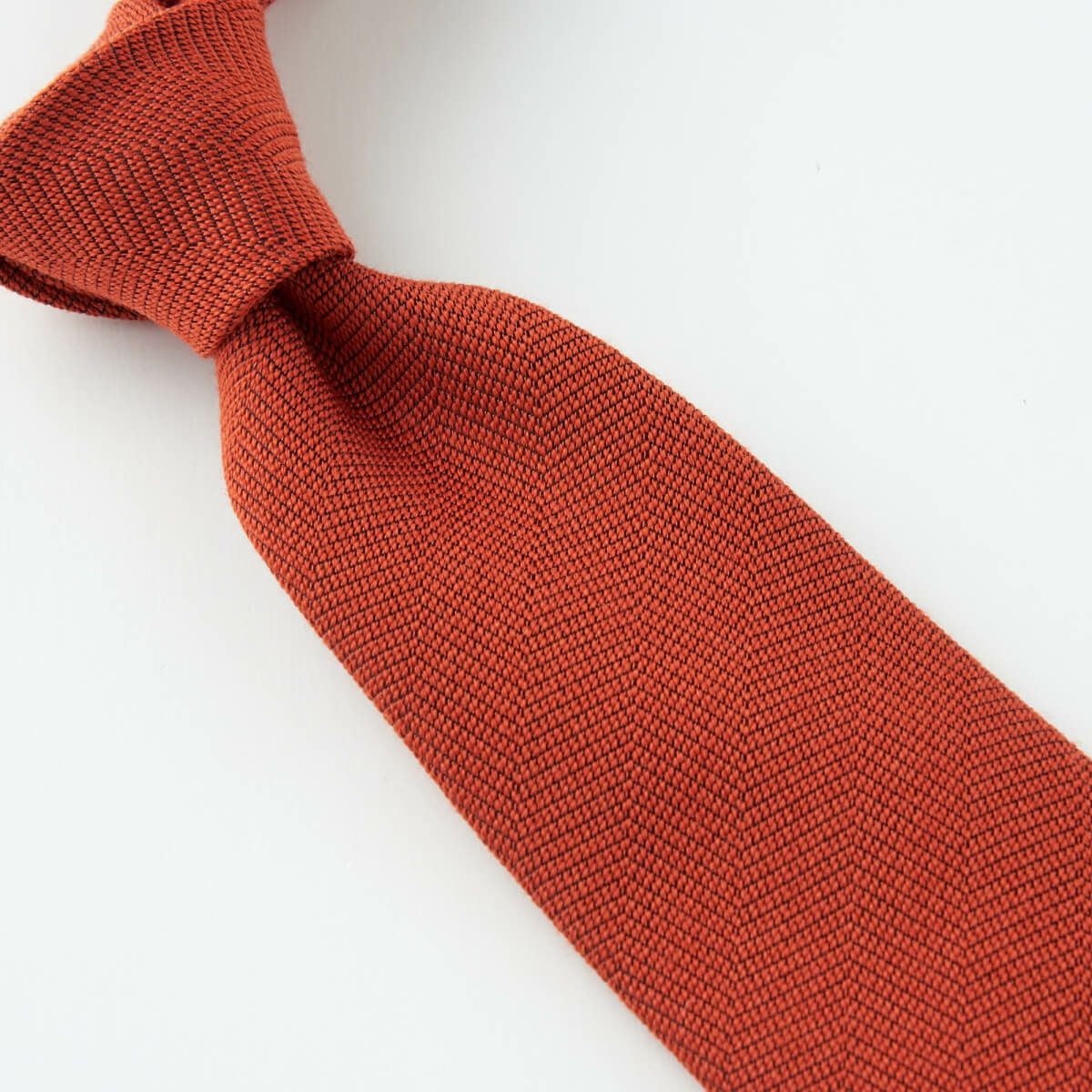 ネクタイ NW-222-ORANGE-結び