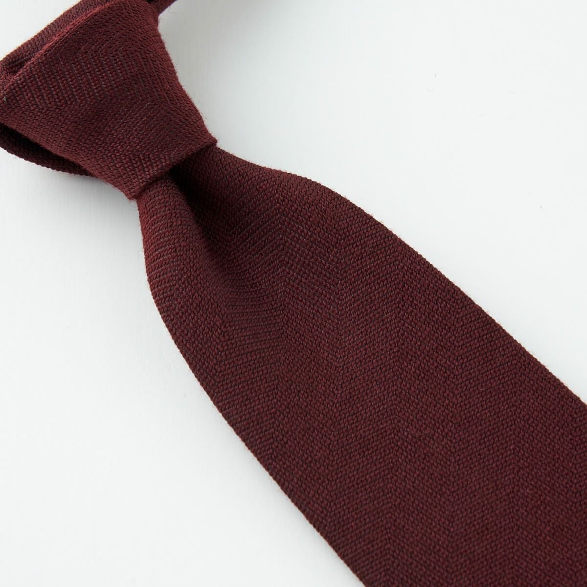 ネクタイ NW-225-WINERED-結び