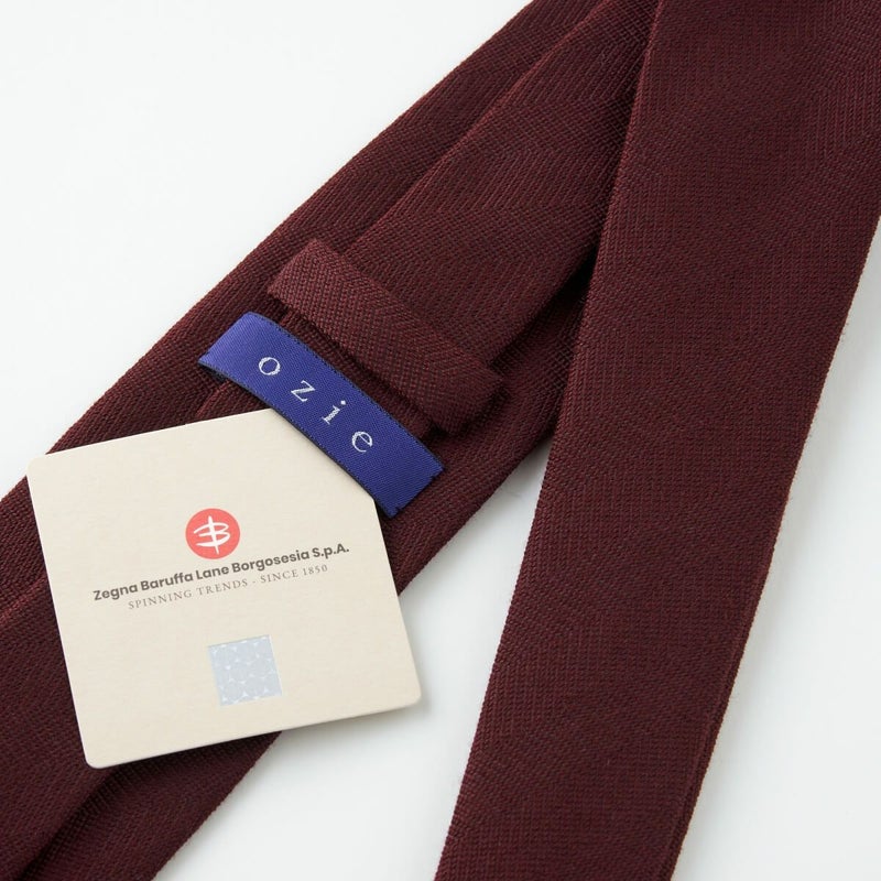 ネクタイ NW-225-WINERED-裏