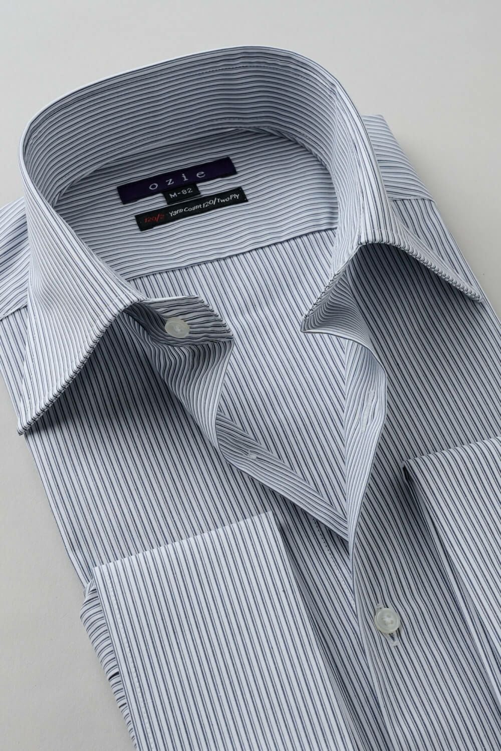 ワイシャツ 8004P-C11A-NAVY-衿2