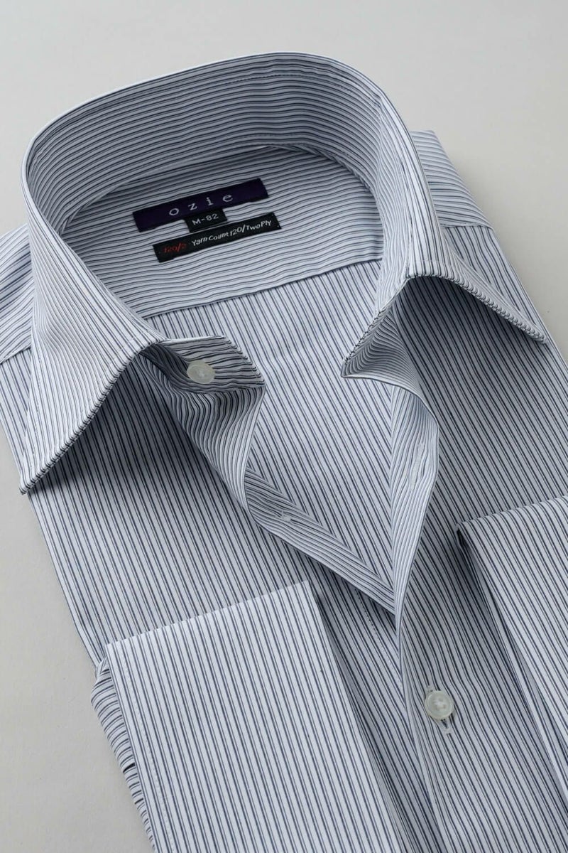 ワイシャツ 8004P-C11A-NAVY-衿2